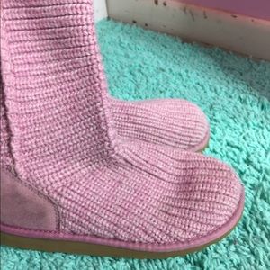 Pink Knit Uggs